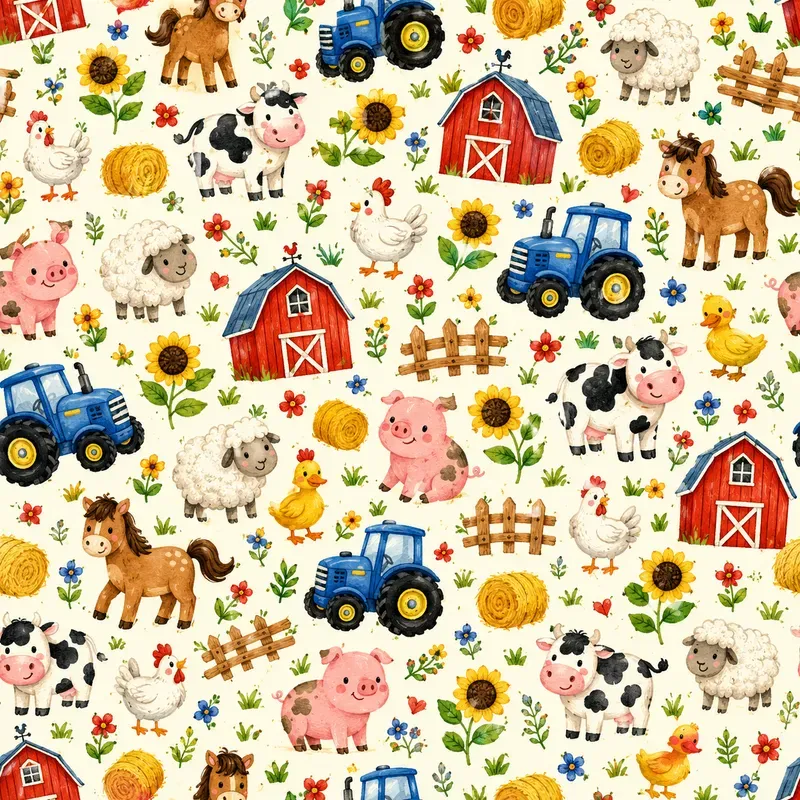 Colorful Kids Seamless Patterns