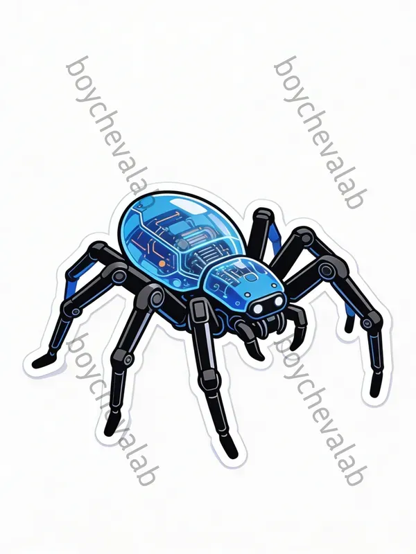 Cyberpunk Vector Tech Sticker Clipart