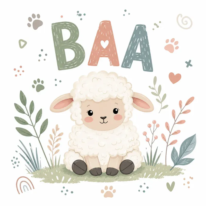 Cute Animal Typography Vectors