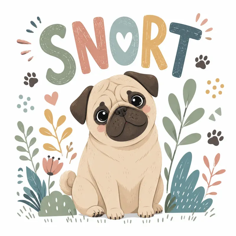 Cute Animal Typography Vectors