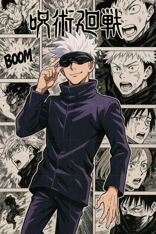 Dynamic Anime Iconic Moments In Collages
