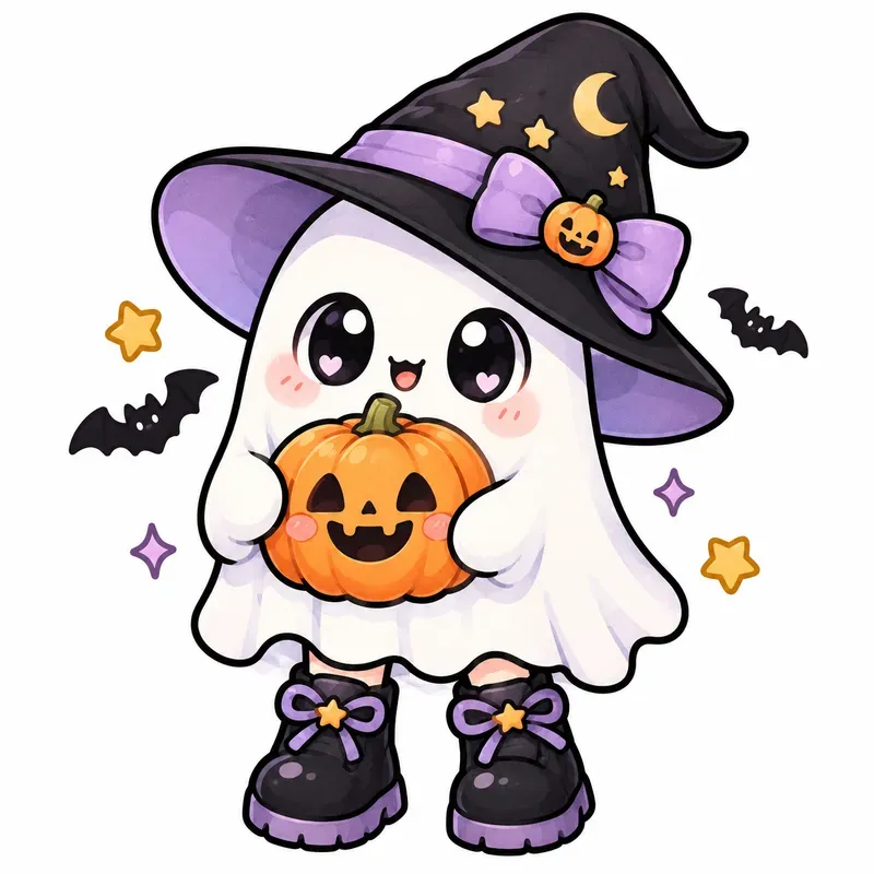 Spooky Cute Halloween Tshirt Cliparts