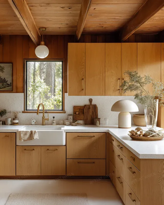 Vintage Wooden Kitchen Photography