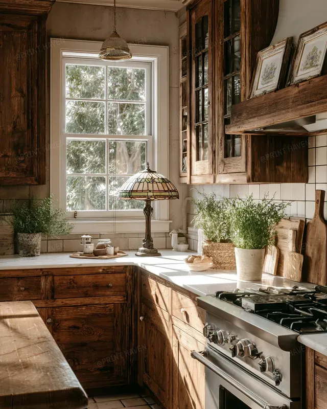 Vintage Wooden Kitchen Photography
