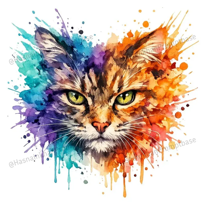Watercolor Abstract Animal Tshirt Designs