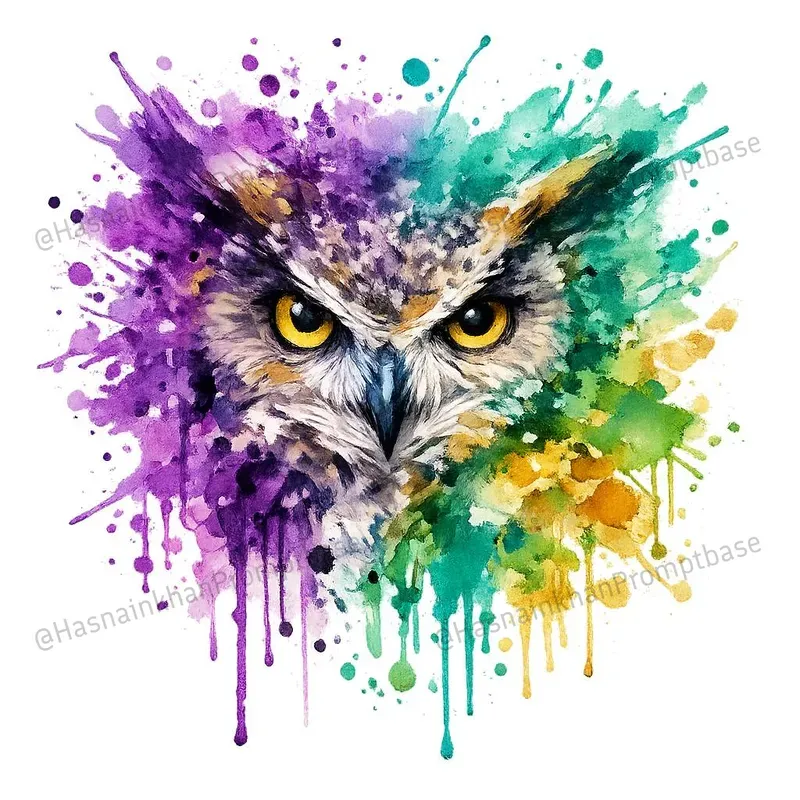 Watercolor Abstract Animal Tshirt Designs