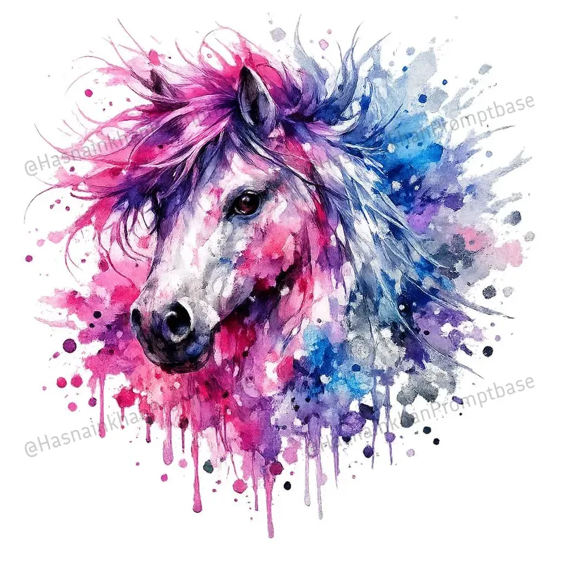 Watercolor Abstract Animal Tshirt Designs