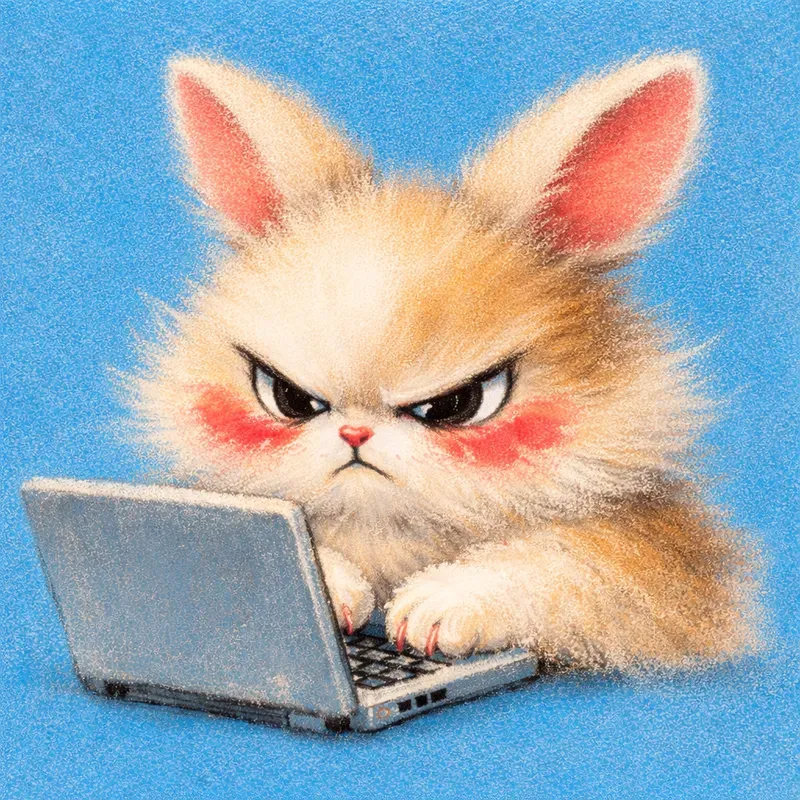 Grumpy Laptop Animal Pastel Icons