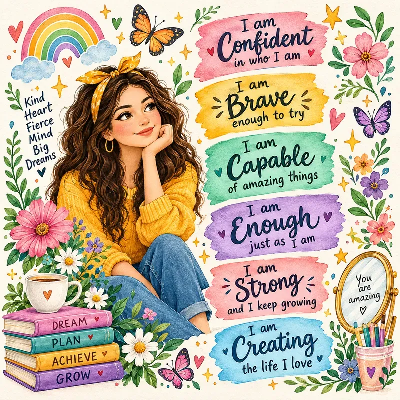 Whimsical Affirmation Art