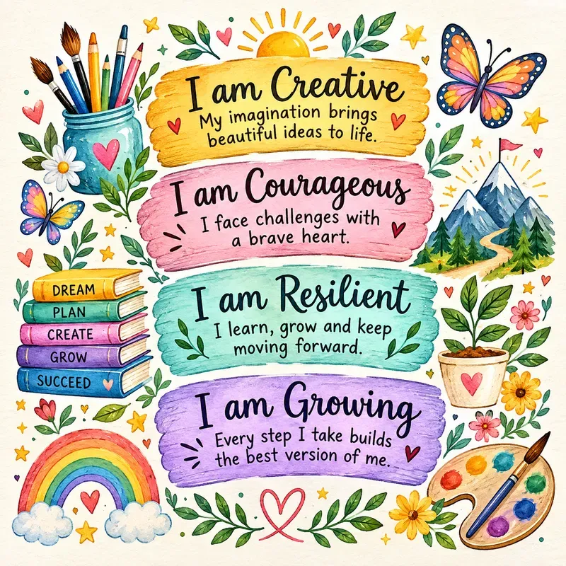 Whimsical Affirmation Art
