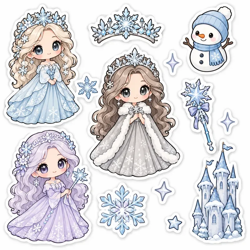 Fairytale Princess Sticker Pack Generator