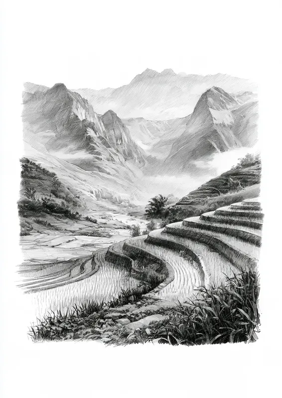 Nature Pencil Sketches