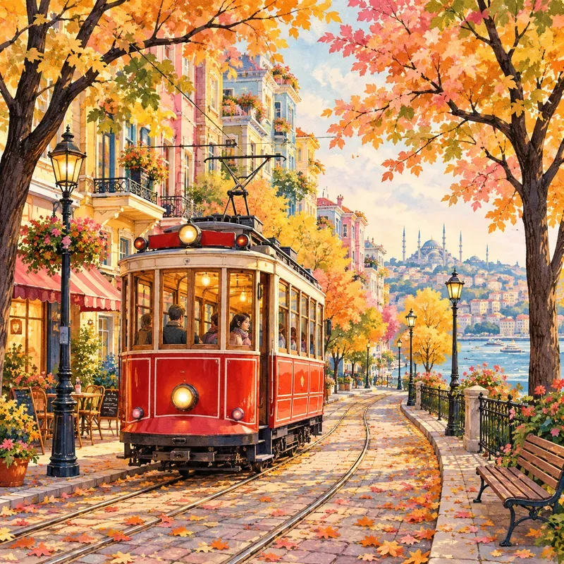 Autumn City Storybook Scenes