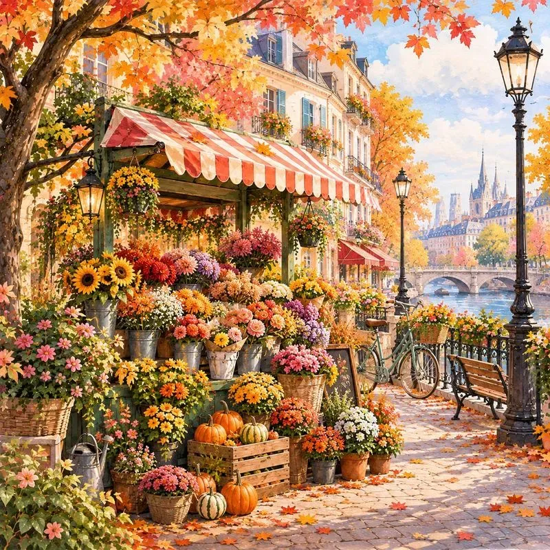 Autumn City Storybook Scenes
