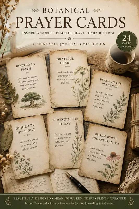 Vintage Faith Journal Cards