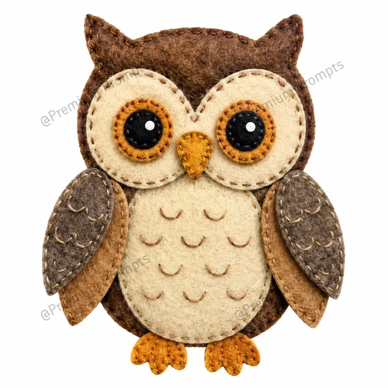 Handmade Felt Realistic Clipart Designs