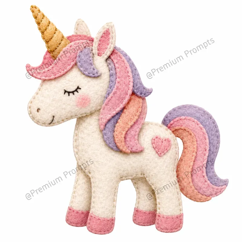 Handmade Felt Realistic Clipart Designs