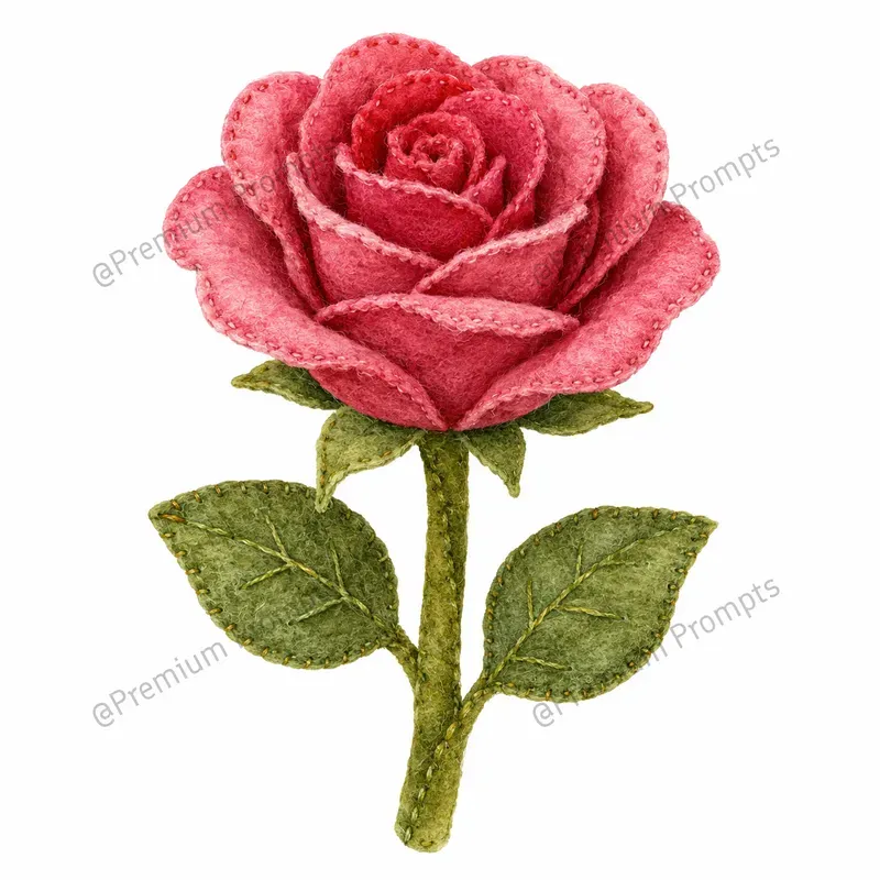 Handmade Felt Realistic Clipart Designs