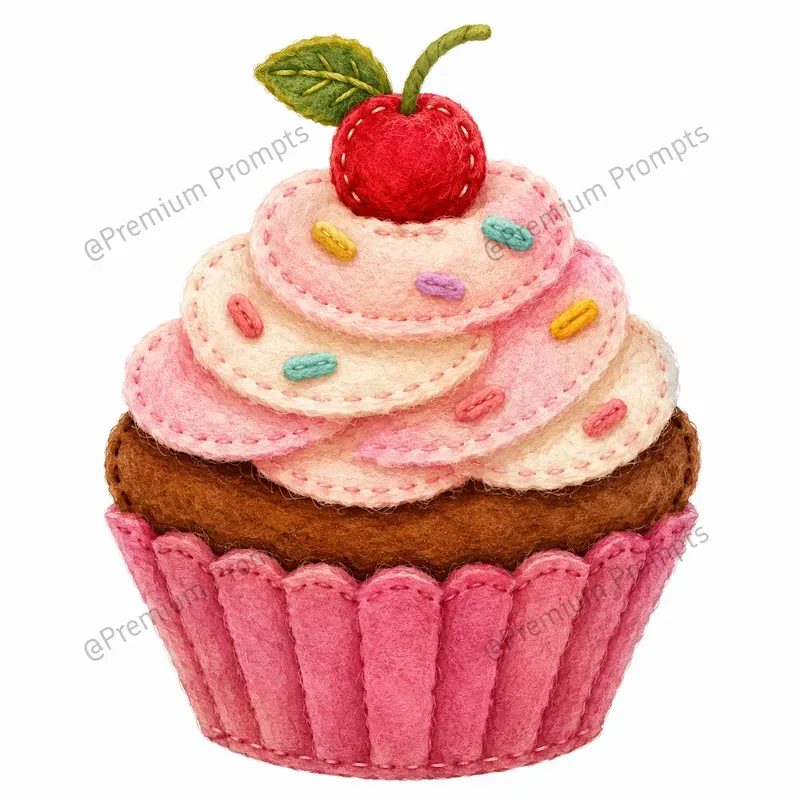 Handmade Felt Realistic Clipart Designs