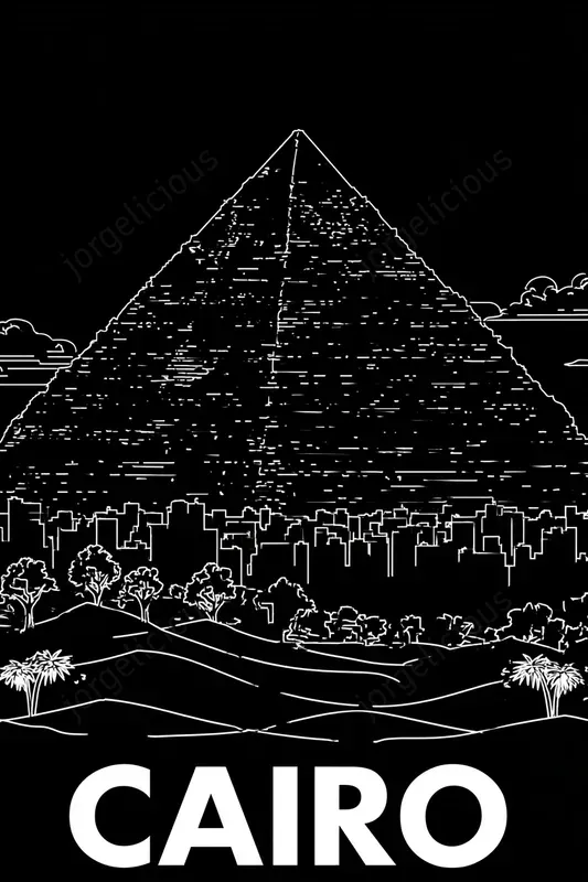 White On Black City Posters
