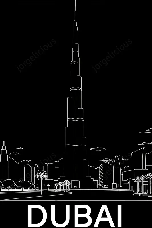White On Black City Posters