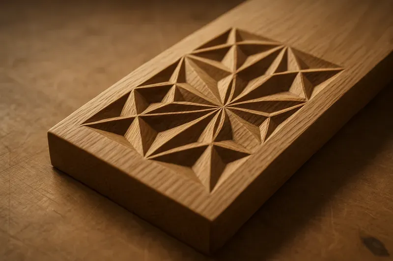 Premium Geometric Wood Carving Textures