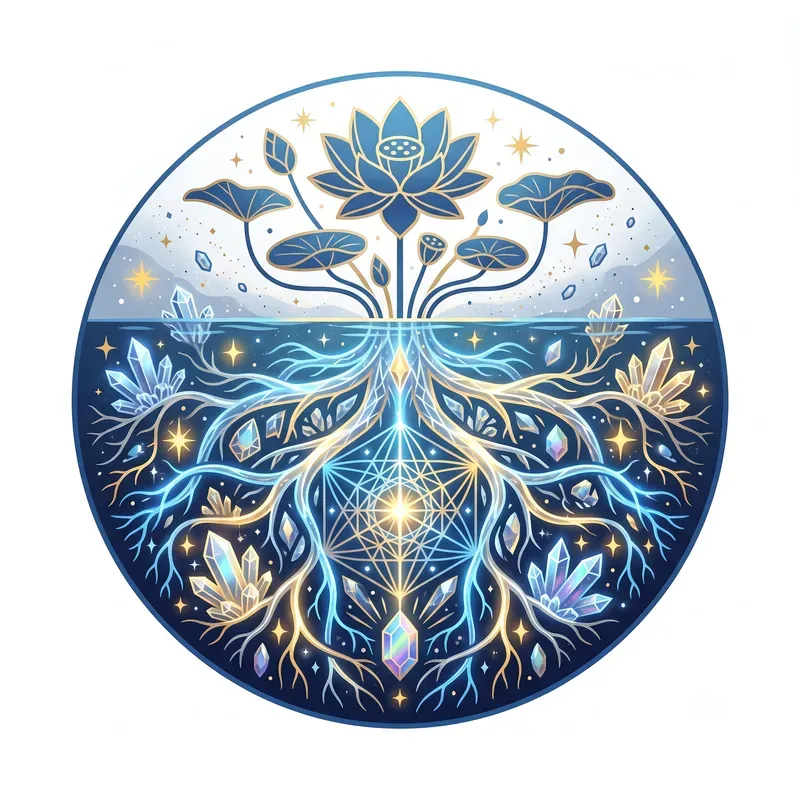 Modern Glowing Root System Emblems