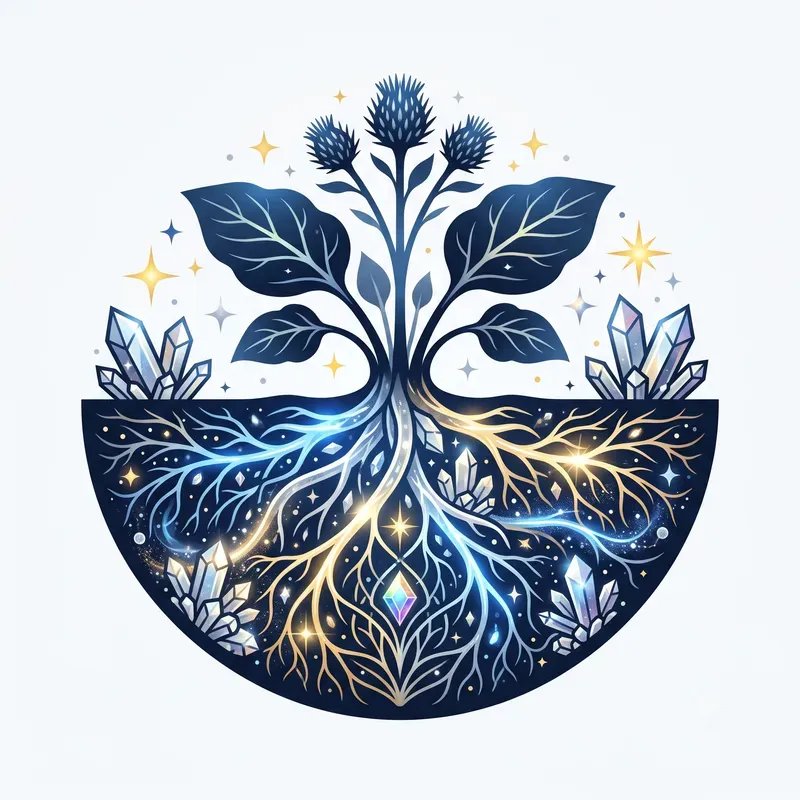 Modern Glowing Root System Emblems