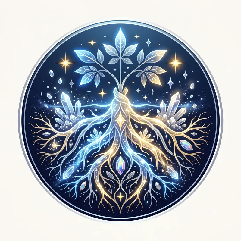 Modern Glowing Root System Emblems