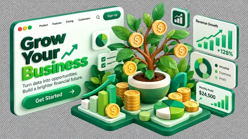 Claymation Isometric Saas UI UX Assets