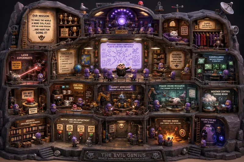 Villain Lair Cutaway Dioramas