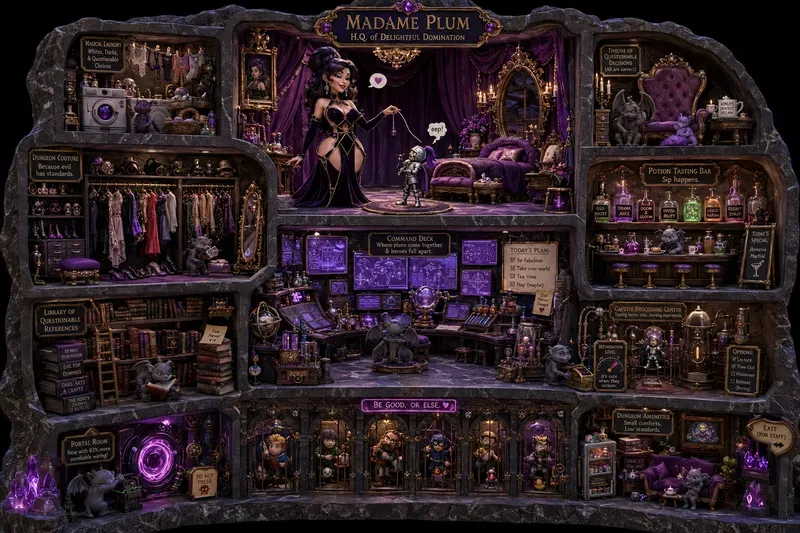 Villain Lair Cutaway Dioramas