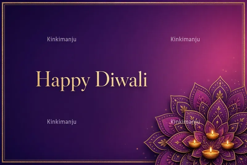 Luxury Diwali Greeting Card 20 Packs