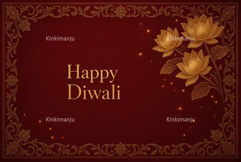 Luxury Diwali Greeting Card 20 Packs