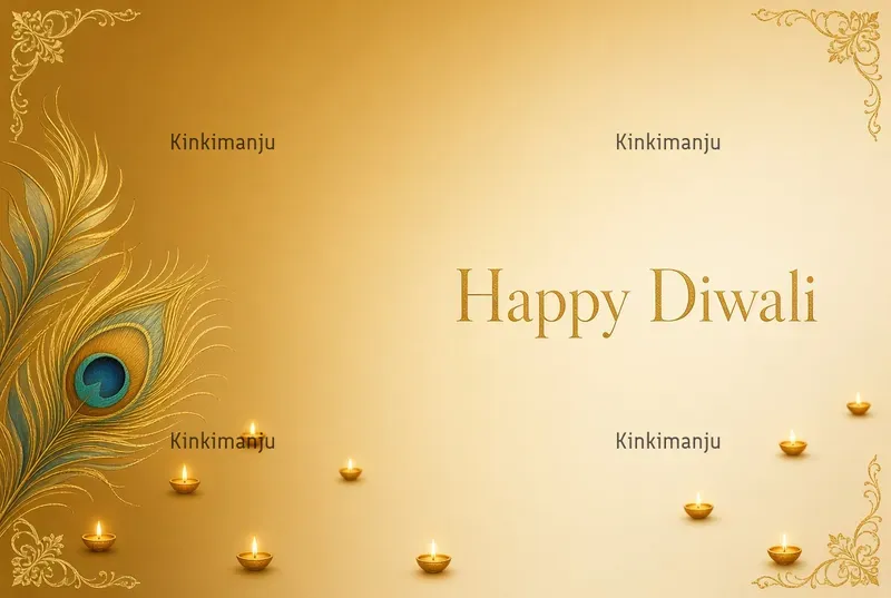 Luxury Diwali Greeting Card 20 Packs