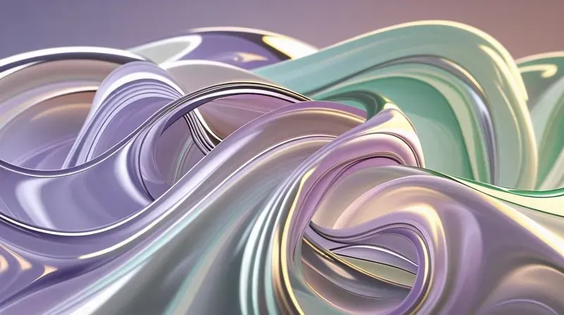 3D Fluid Glass Waves UI UX Backgrounds
