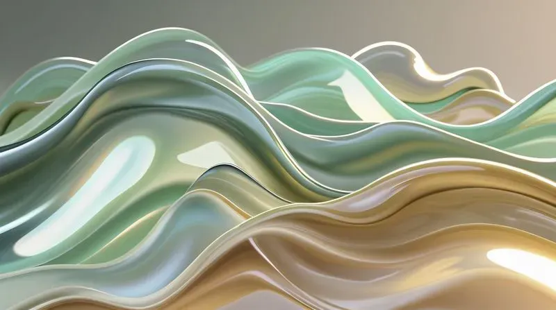 3D Fluid Glass Waves UI UX Backgrounds