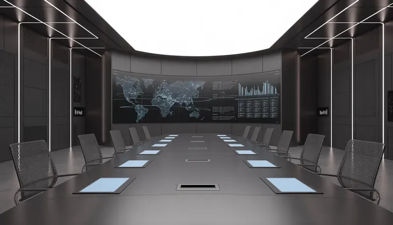 Cyberpunk Corporate Command Centers
