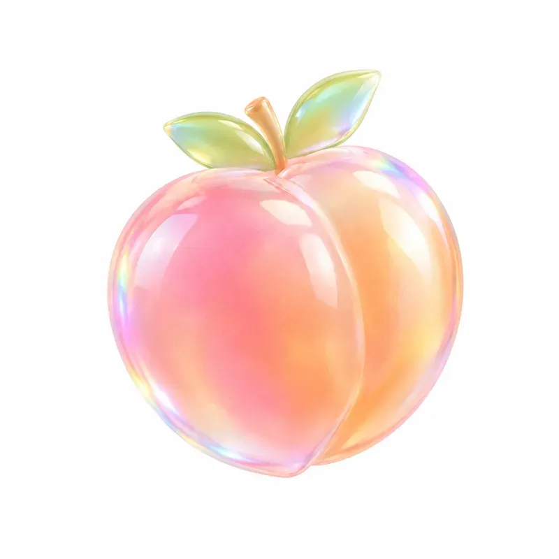Pastel Glassmorphism 3D Cliparts