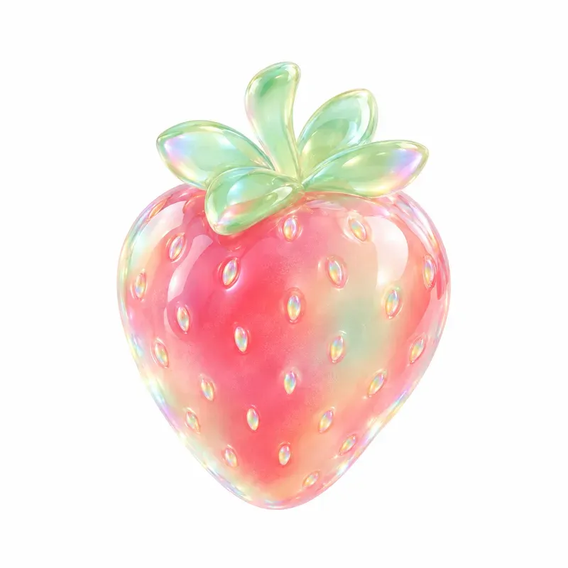 Pastel Glassmorphism 3D Cliparts