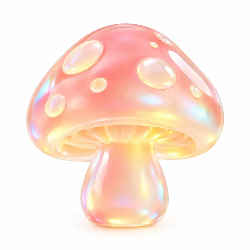 Pastel Glassmorphism 3D Cliparts