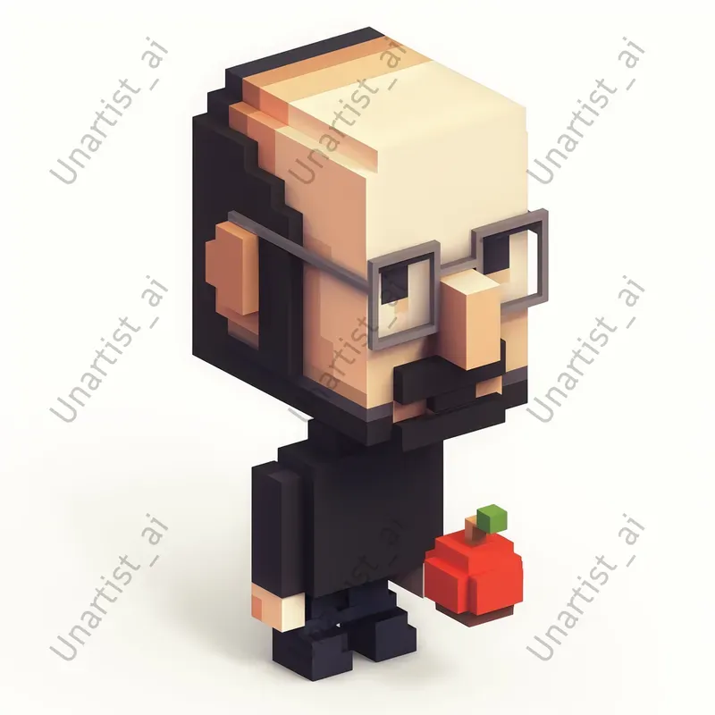 3D Voxel Famous Portraits