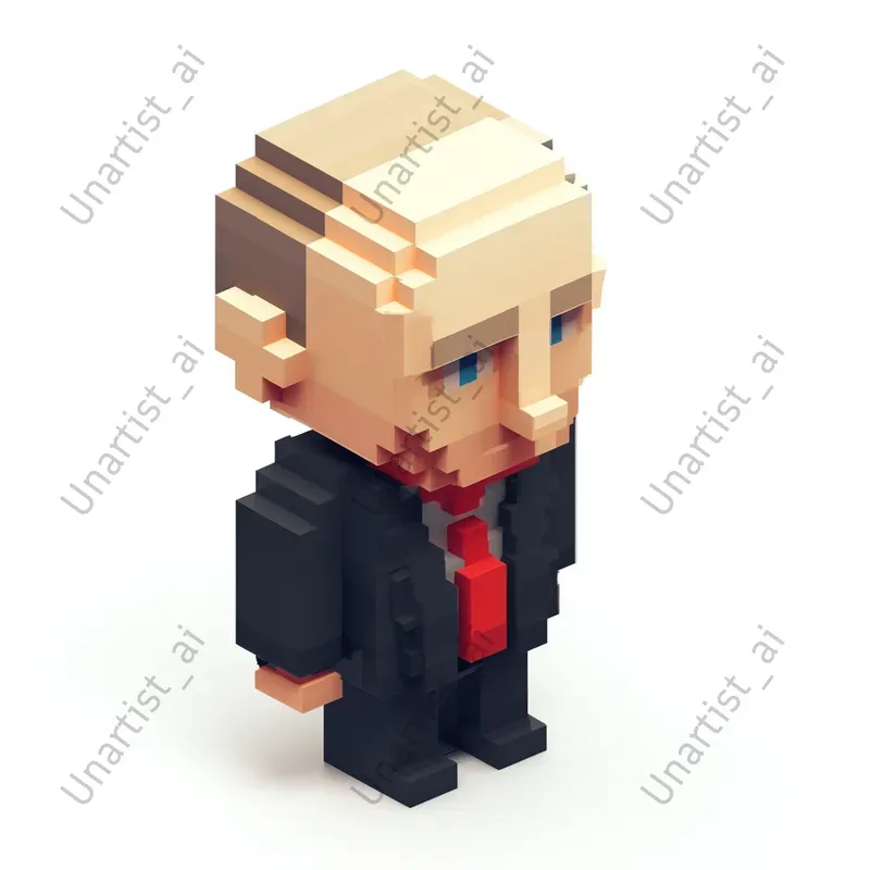3D Voxel Famous Portraits