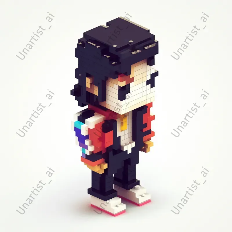 3D Voxel Famous Portraits