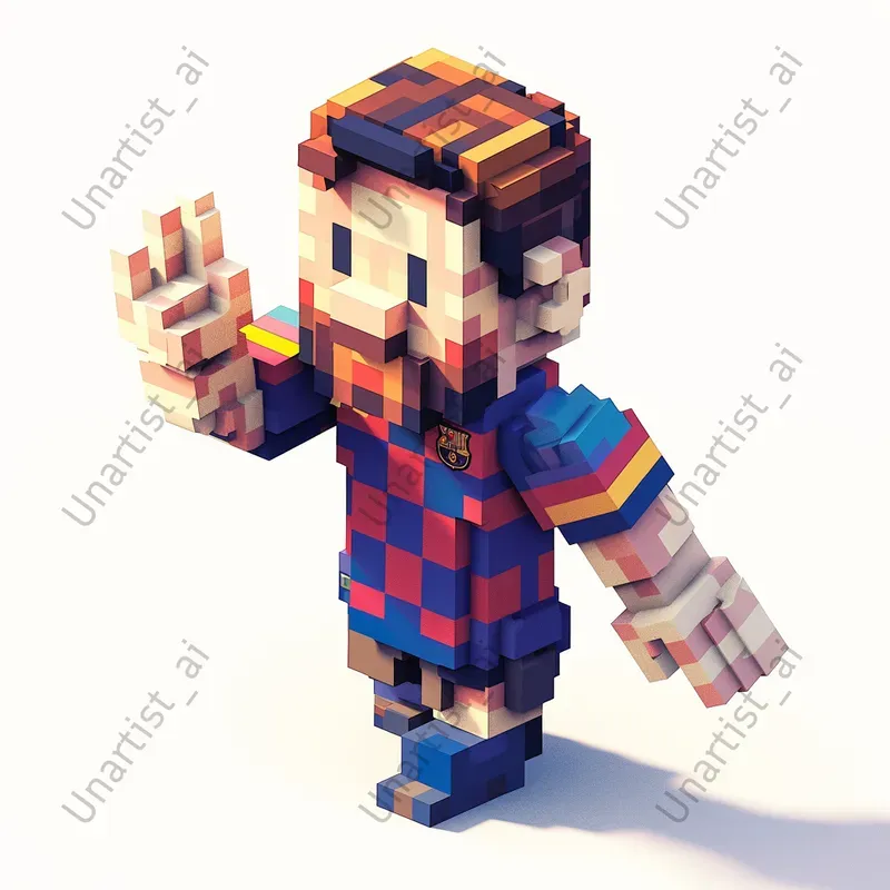 3D Voxel Famous Portraits