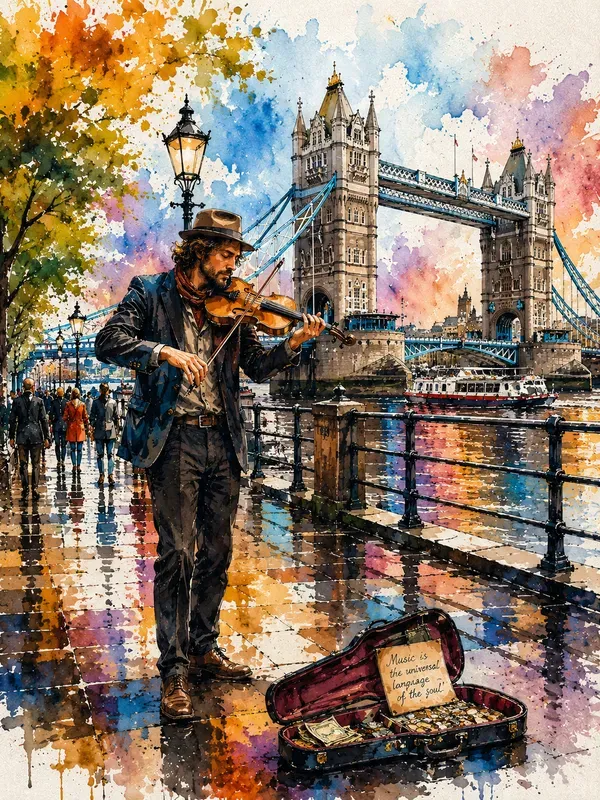 Vibrant Watercolor Travel Poster Generator