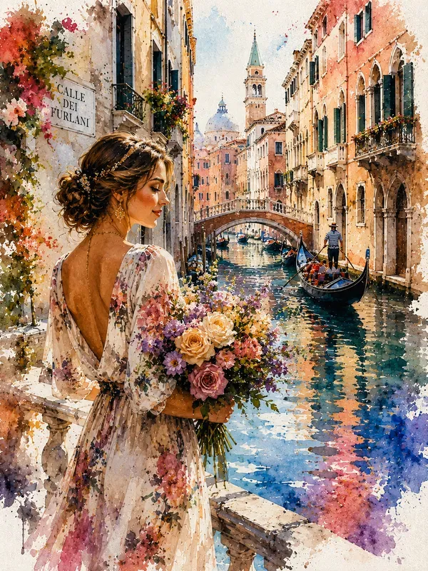 Vibrant Watercolor Travel Poster Generator