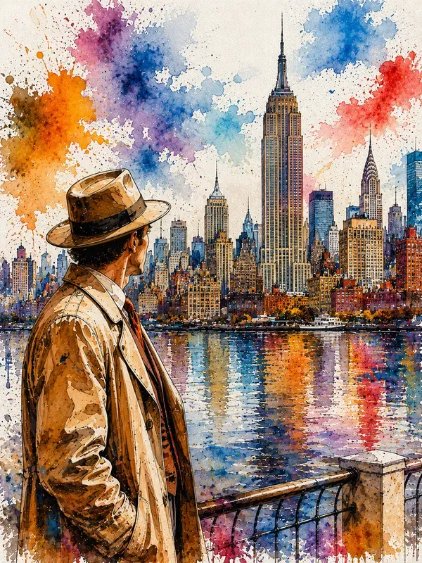 Vibrant Watercolor Travel Poster Generator