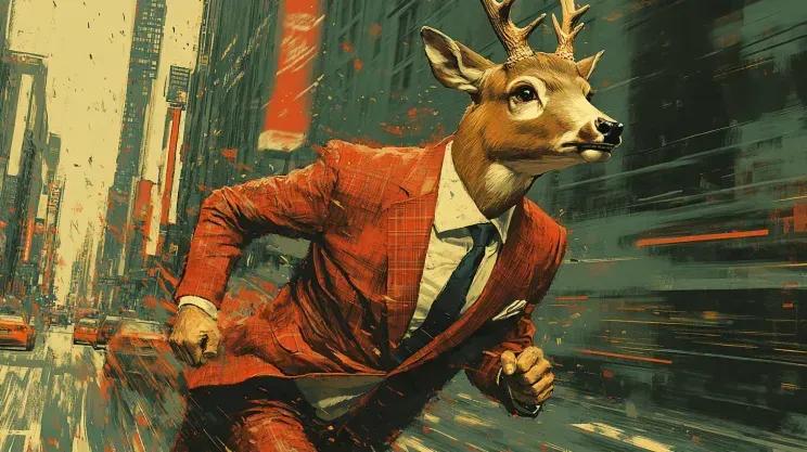 Animalinspired Comic Action Scenes