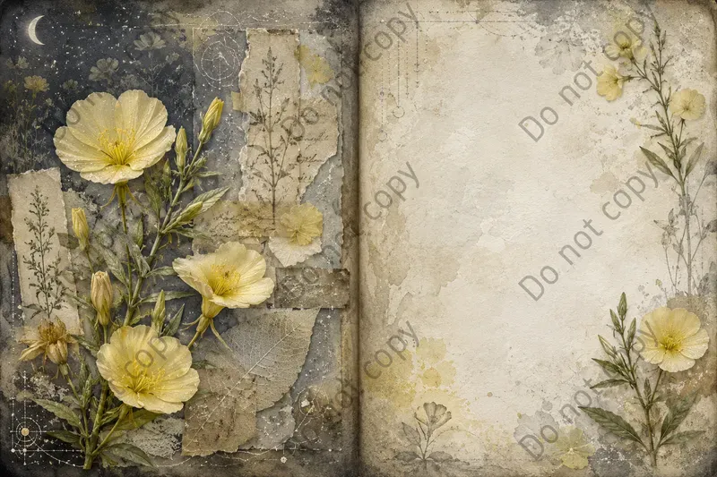 Moonflower Night Journal Spreads